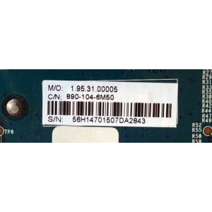 TARJETA INTERFACE FRC ELEMENT / 890-104-6M50 / CV6M50L-B / 10000656, / 10000648 / SY15289-1 / SY15289 / PANEL T550QVN01.1 (T550-15M-DLED) / MODELO E4SFT551 